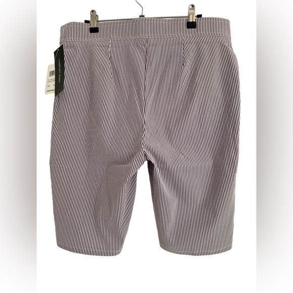 NWT 89TH Madison. Women Striped Short. Size L Color Blue White - Picture 10 of 12